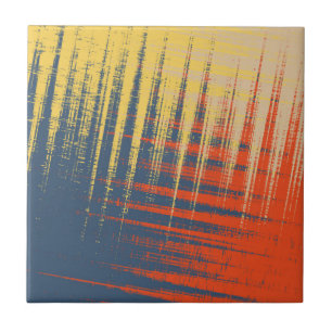 Carreau Crème rouge jaune bleu