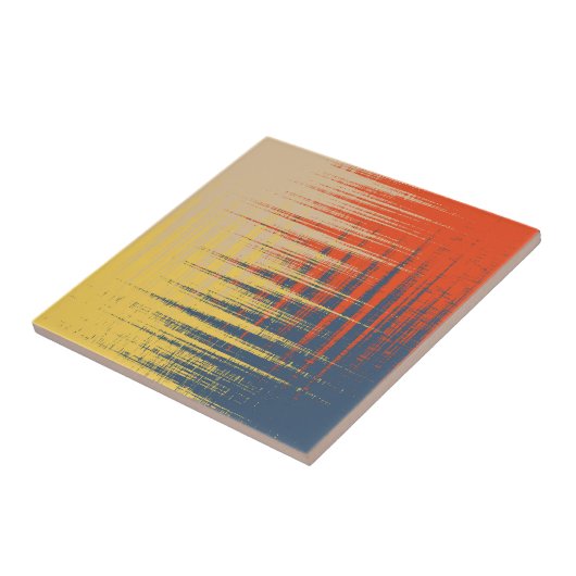 Carreau Crème rouge jaune bleu (Côté)