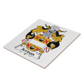 Carreau Crête de famille d'Arriaga (Côté)