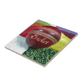 Carreau Cricket : Red Hard Ball Art Print (Côté)