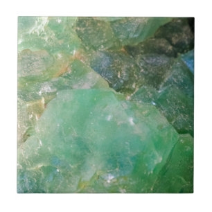Carreau Cristal de quartz vert d'absinthe