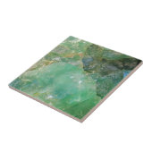 Carreau Cristal de quartz vert d'absinthe (Côté)