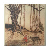 Carreau Crochet rouge effrayant (Devant)