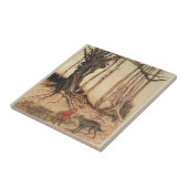 Carreau Crochet rouge effrayant (Côté)