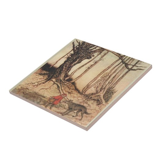 Carreau Crochet rouge effrayant (Côté)