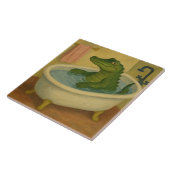 Carreau Crocodile à l'heure du bain (Côté)