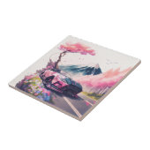 Carreau Croisière À Travers Le Paysage De Fleur De Cerisie (Côté)