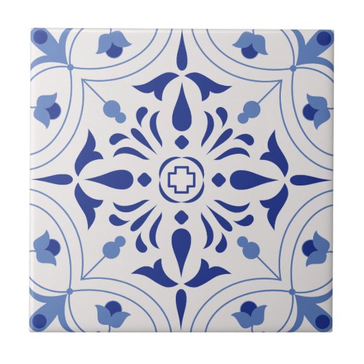 Carreau Croix Azure Bloom (Devant)