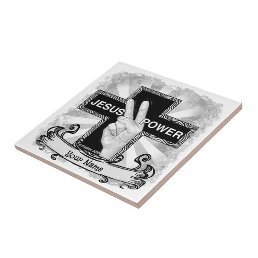 Carreau Croix chrétienne de Jesus Power (Côté)