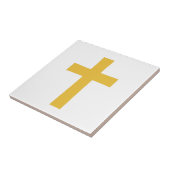 Carreau Croix d'or en blanc (Côté)