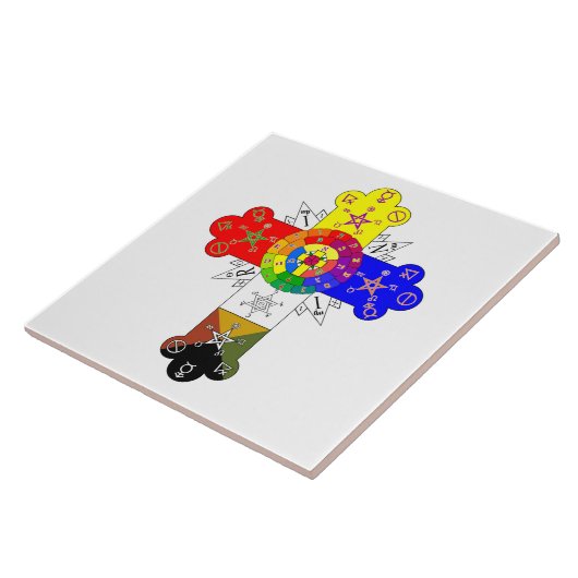 Carreau Croix franc-maçonnique (Côté)