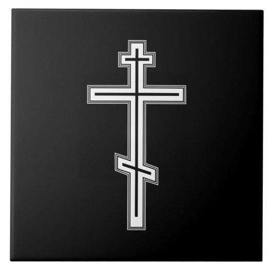 Carreau Croix orthodoxe (Devant)