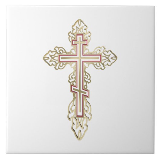 Carreau Croix orthodoxe (Devant)