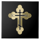 Carreau Croix orthodoxe chrétienne (Devant)