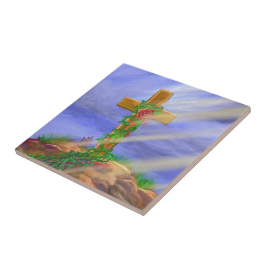 Carreau Croix rose (Côté)