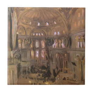 Carreau Croquis de Santa Sophia par John Singer Sargent
