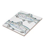 Carreau Croquis de truite arc-en-ciel (Côté)