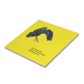 Carreau Crow noir et Haiku (Côté)