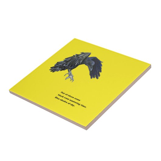 Carreau Crow noir et Haiku (Côté)