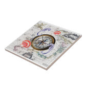 Carreau Cru de boussole nautique (Côté)