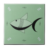 Carreau Cru de POISSONS FABULEUX des années 1950 de (Devant)