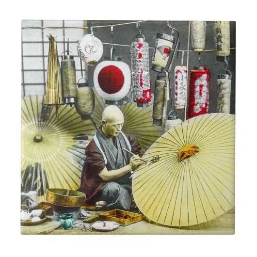 Carreau Cru japonais de no. 2 de fabricant de parapluie (Devant)