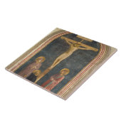 Carreau Crucifixion avec la Vierge, solides solubles. John (Côté)