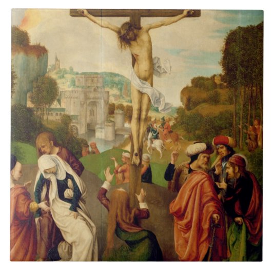 Carreau Crucifixion (huile sur le panneau) (Devant)