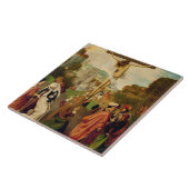 Carreau Crucifixion (huile sur le panneau) (Côté)