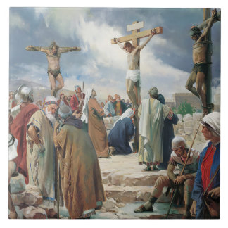 Carreau Crucifixion par Carl Bloch