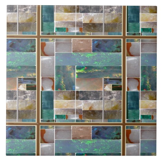 Carreau Crystal Embossé Carré motif Graphisme artistique (Devant)