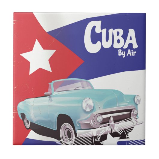 Carreau Cuba par avion (Devant)