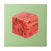 Carreau Cube d'origine frais de pastèque rouge sucrée (Devant)