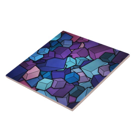 Carreau Cubes Abstraits (Côté)