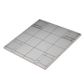 Carreau Cubes Abstraits (Côté)