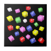 Carreau Cubes colorés 3d rendus (Devant)