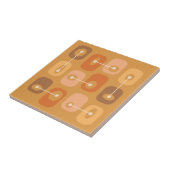 Carreau Cubes de Squishy Abstraits brûlés orange (Côté)