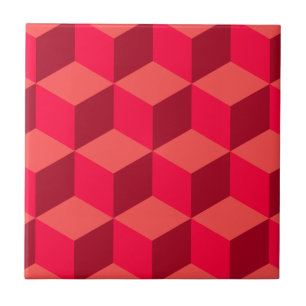 Carreau Cubes rouges