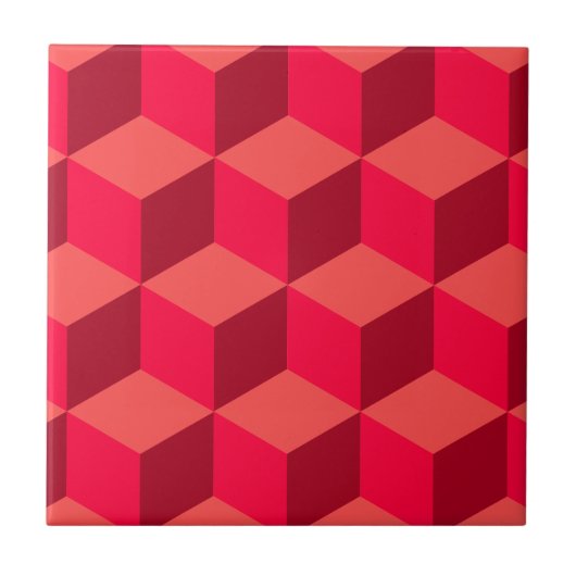 Carreau Cubes rouges (Devant)