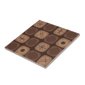 Carreau Cubes Soft Mod Art des années 1950 Brown (Côté)