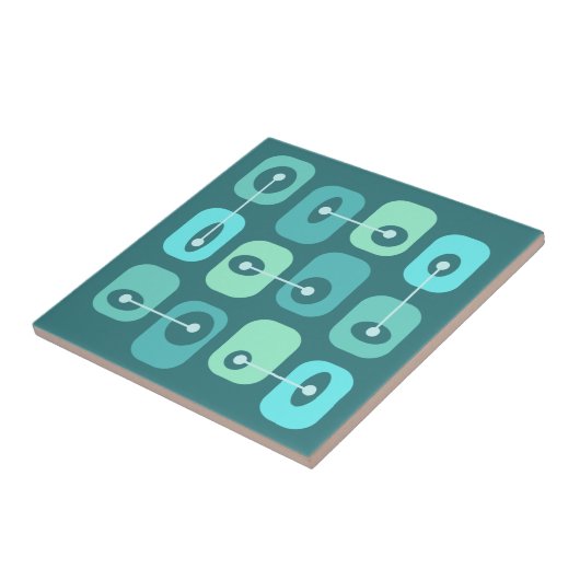 Carreau Cubes Squishy Abstraits Turquoise (Côté)