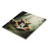 Carreau Cuddle Fox dans la forêt de Misty (Côté)