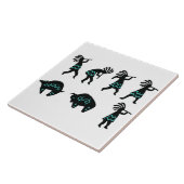 Carreau Cuisine blanche Petroglyh Kokopelli Sud-Ouest (Côté)