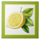 Carreau Cuisine citron mignonne amateurs aquarelle (Devant)