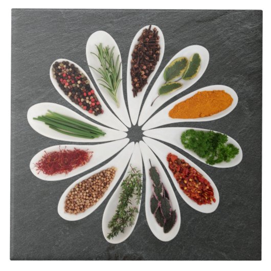 Carreau Cuisine d'art en fleur d'épices (Devant)