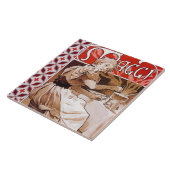 Carreau Cuisine de femme, Alphonse Mucha (Côté)