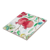 Carreau Cuisine de fruits rouges grenade aquarelle nourrit (Côté)