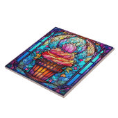 Carreau cuisine de pâtisserie de cupcake (Côté)