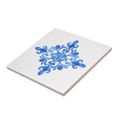 Carreau Cuisine espagnole bleu et blanc portugais Azulejo (Côté)