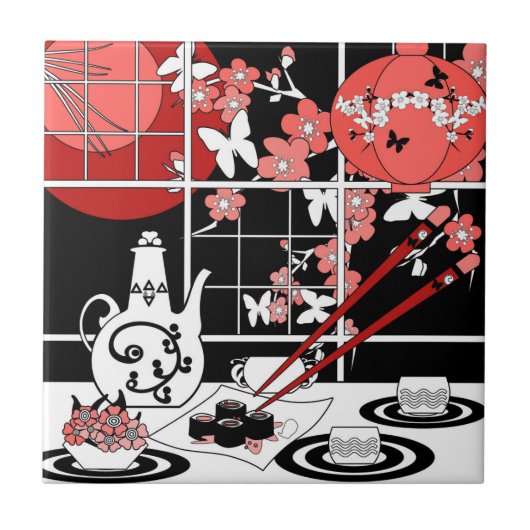 Carreau Cuisine japonaise (Devant)